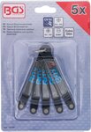 Tournevis a embouts speciaux ultra plat plat SL cruciforme (PH) et PZ Profil T (pour Torx) 5 pieces