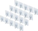 Jeu de crochets adhesifs transparent autocollants 20 pcs