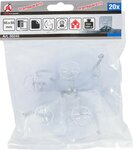 Jeu de crochets adhesifs transparent autocollants 20 pcs