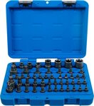 Jeu d’embouts et de douilles Profil E/T (pour Torx)/Profil T (pour Torx) avec perçage/Profil TP (pour Torx Plus) 52 pieces