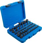 Jeu d’embouts et de douilles Profil E/T (pour Torx)/Profil T (pour Torx) avec perçage/Profil TP (pour Torx Plus) 52 pieces