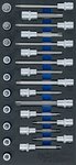 Plateau d'outils 1/3: Jeu de douilles de 12,5 mm (1/2 po) T-Star (pour Torx) 26 pcs.