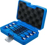 Jeu d’embouts douilles (1/4) profil T (pour Torx) a tete spherique T10 - T40, 7 pieces