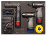 Kit de ponçage et polissage a accu en Insert de servante d'atelier 10,8 V 8 pieces