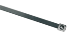 Pince de serrage pour bandes metalliques a auto-blocage