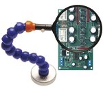 Loupe bras de support flexible et pied magnetique