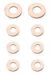 Injecteurs Copper Ring Assortment, 150 pieces