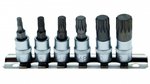 Jeu de douilles a embouts (1/4) Denture multiple interieure (pour XZN) M4 - M12 6 pieces