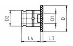 Adaptateur porte-taraud ta 1,50kg