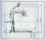 Grue d'atelier 1t heavy duty
