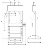 Presse hydraulique hydropneumatique 50t