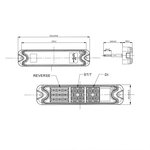 Feu arriere 5 fonctions 192x51mm 21LED