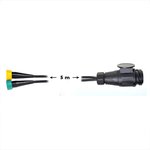 Faisceau cable 5M avec fiche 13-poles et 2x connecteur 5-poles