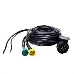 Faisceau cable 7M avec fiche 13-poles et 2x connecteur 5-poles + 5M DC