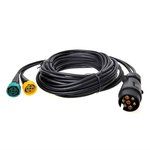 Faisceau cable 5M avec fiche 7-poles et 2x connecteur 5-poles