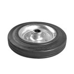 Roulette roue jockey jante metal avec pneu caoutchouc 200x50mm