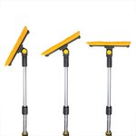 Brosse a neige avec raclette a vitres et grattoir a glace + manche telescopique