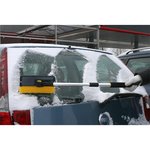 Brosse a neige avec raclette a vitres et grattoir a glace + manche telescopique
