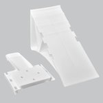 Cale de roue plastique blanc incl. support