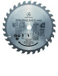Lame de scie circulaire en metal dur Ø 315 x 30 x 3,0 mm 30 dents