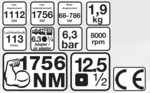 Cle a choc 12,5 mm (1/2) 1756 Nm