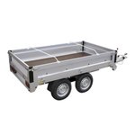 Support de bache en aluminium, extensible, 132-204 cm, pour bache de remorque