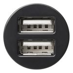 Chargeur USB mini 2 voies type A 12V/24V 3100mA