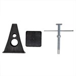 Ensemble de supports en plastique 4 pieces 750 kg/piece