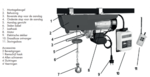 Palan electrique 300/600kg