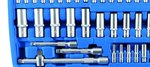 Coffret de Douilles Gear Lock 6,3 mm (1/4) / 10 mm (3/8) / 12,5 mm (1/2) 192 pieces