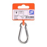 Mousqueton 60x6mm, A4 acier inoxydable AISI 316, 670 daN