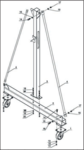 Grue portique mobile 1 ton