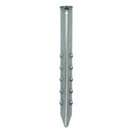Piquet de tente 30cm metal strie