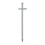 Goupille de roche 17cm en metal avec goupille en croix soudee