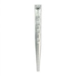 Piquet de tente 18,5cm aluminium strie