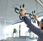 Palonnier a ventouses en aluminium avec 4 ventouses
