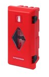 Coffres d'extincteurs150-170mm rouge/rouge avec fen tre