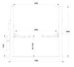 Pont elevateur a 2 colonnes 4t - 3x400v