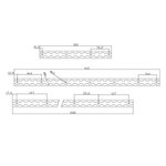 Rail de fixation en aluminium 100 cm