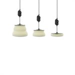 Lampe suspendue LED pliable en silicone blanche diametre 15 cm