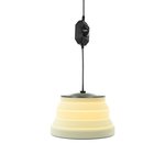 Lampe suspendue LED pliable en silicone blanche diametre 15 cm