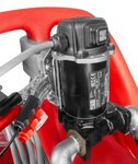 Cuve diesel rouge 110 l, pompe piusi 12 v tuyau + pistolet auto