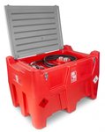 Cuve diesel rouge pe 440i, 40l pompe 12v, tuyau + pistolet auto