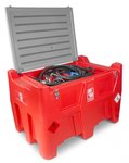 Cuve diesel rouge pe 400 litres + 50 litres adblue, pompe diesel 12 v