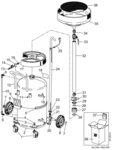 Recuperateur d'huile par gravite 65 litre