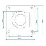 illet d'arrimage simple 105x105mm