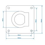 Anneau d'arrimage seule 105x105mm