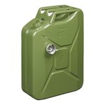 Bidon 20L metal vert avec bouchon a vis magnetique homologue UN-TuV/GS