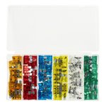 Assortiment de fusibles a lame standard 120 pieces dans une boîte en plastique