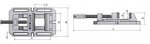 Etau de perceuse industriel 630x345x465mm